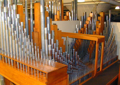 restored organ pipes