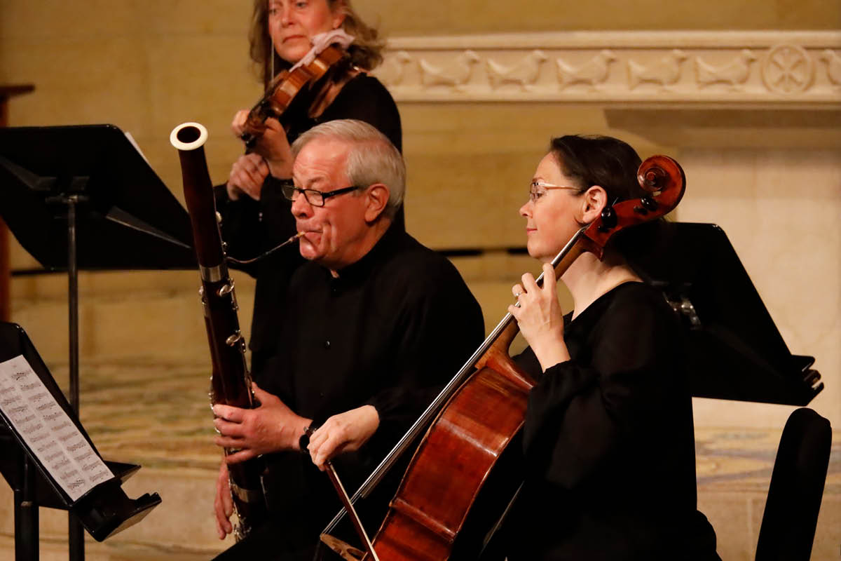 image of the blossoming fruit trees in the orchard next to the Church of the Transfiguration and Chapter House