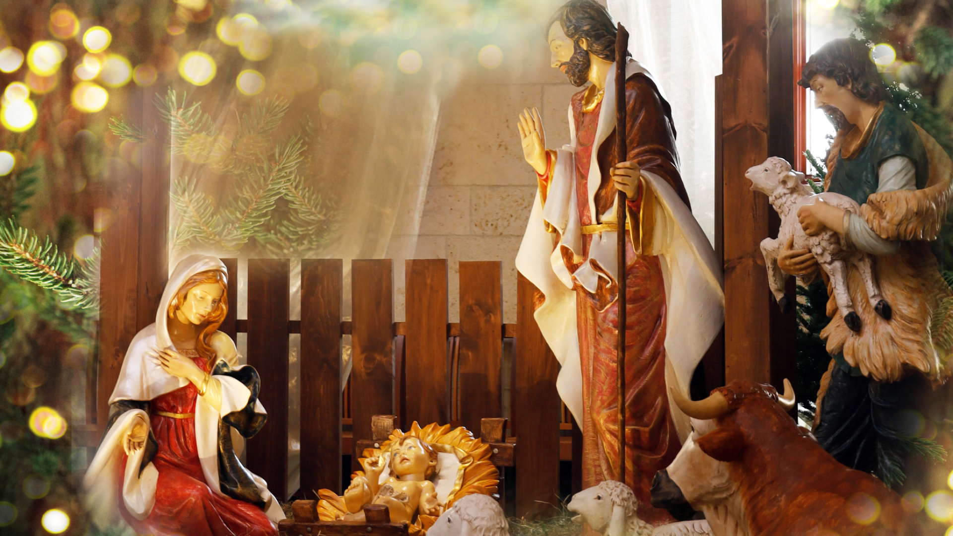 image of the blossoming fruit trees in the orchard next to the Church of the Transfiguration and Chapter House