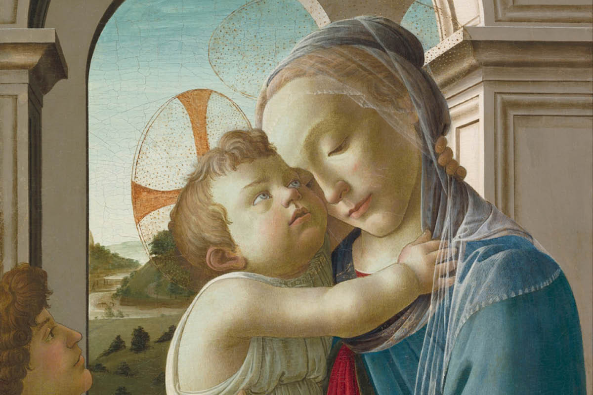 image of the blossoming fruit trees in the orchard next to the Church of the Transfiguration and Chapter House